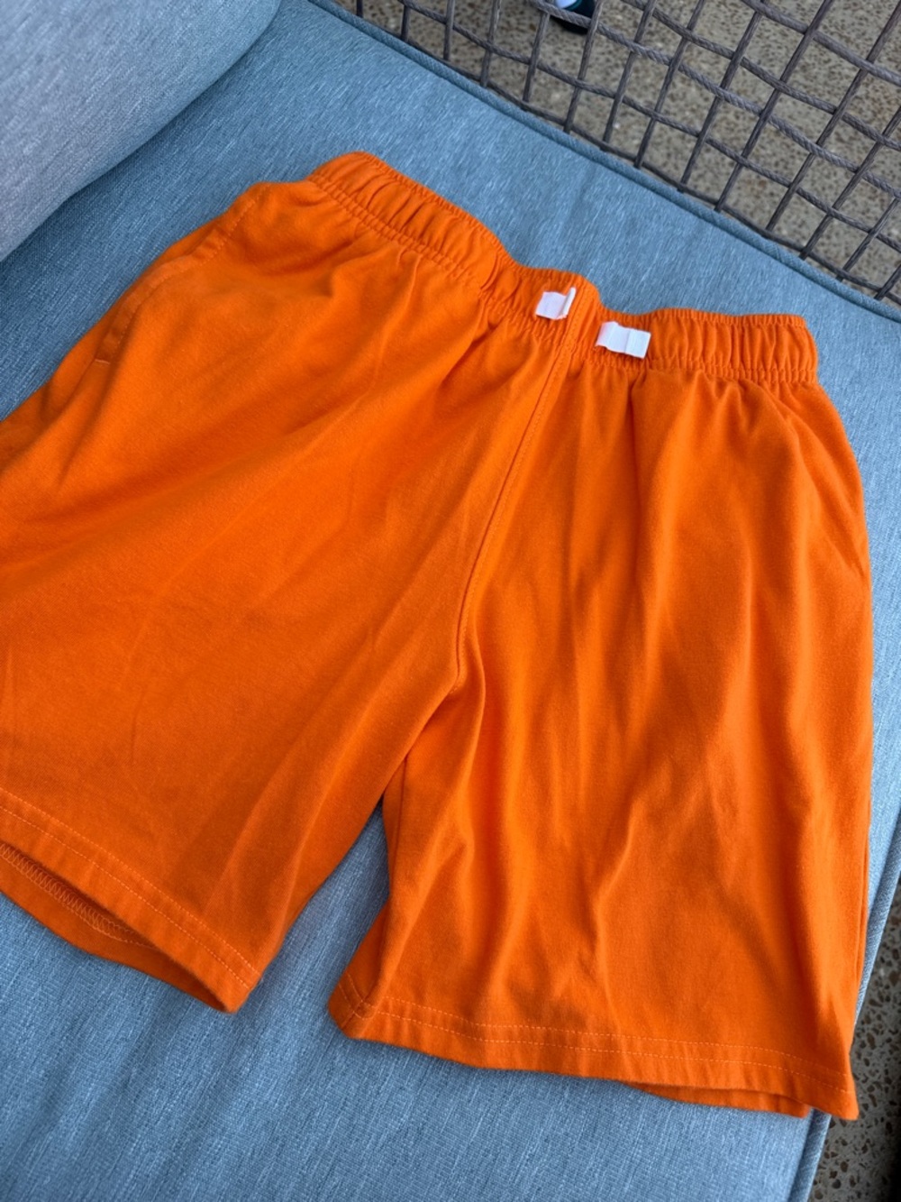 Cat & Jack Bright Orange Elastic-Waist Kids Shorts - Large